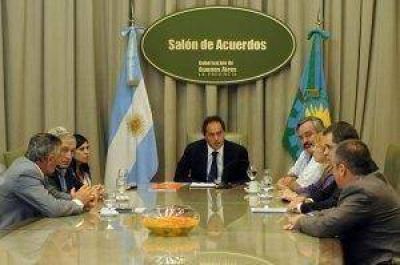 Scioli agradeci� acompa�amiento a intendentes y abog� por �hacer m�s cosas juntos�