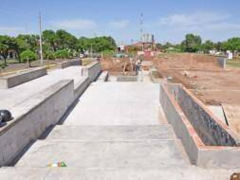 Trenque Lauquen: Avanza la obra de la pista de skate