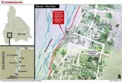 Har�n en Barreal una megaobra de defensa sobre el r�o