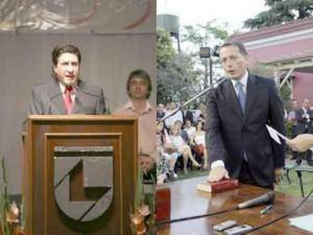Con un gran respaldo, asumieron los intendentes de Lan�s y Echeverr�a
