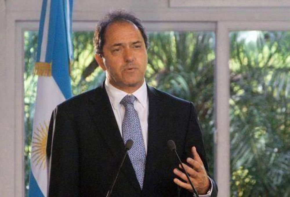 Scioli asume su segundo mandato