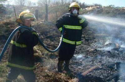 Intensa actividad de los Bomberos Voluntarios en la tarde de ayer