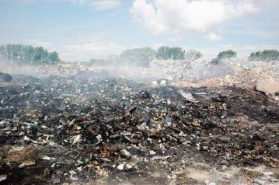 Desde horas del mediod�a, arde el Basural Municipal