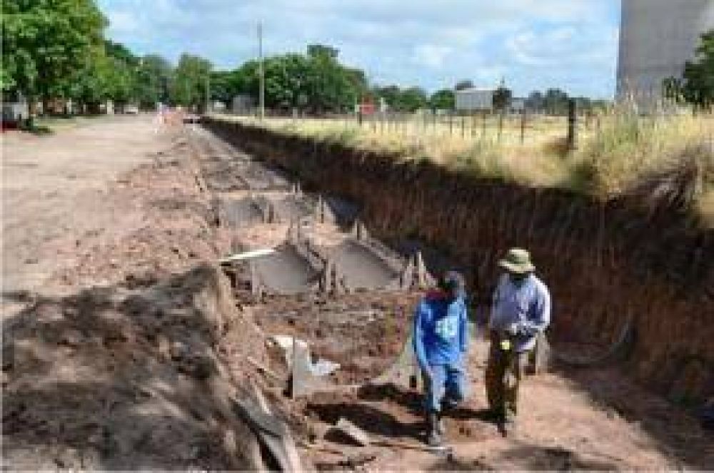 Gran avance en la obra de Desag�es Pluviales