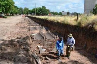 Gran avance en la obra de Desag�es Pluviales