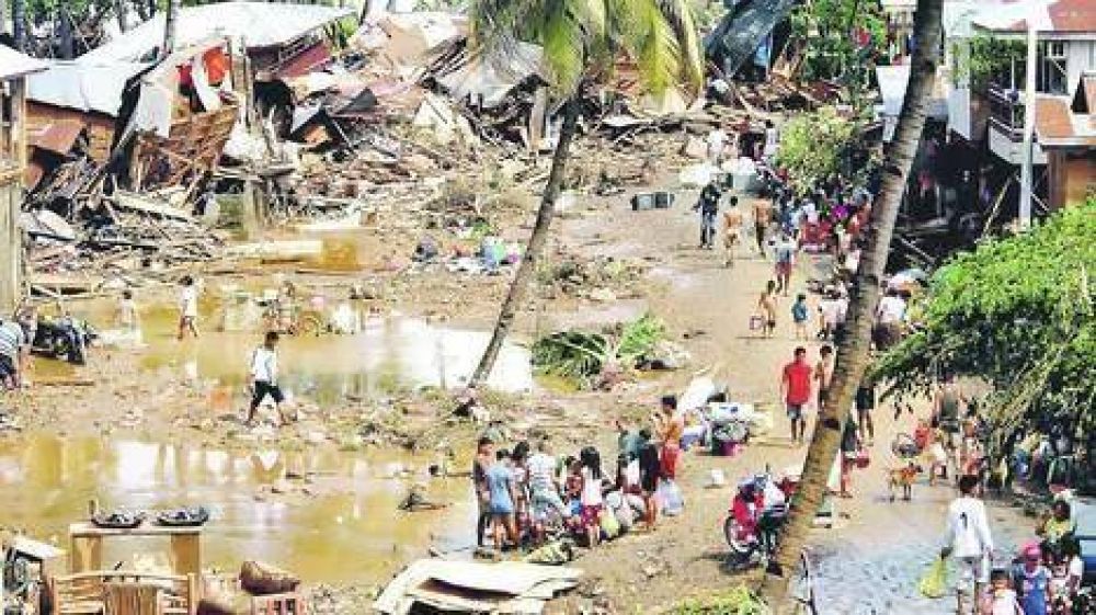 Una tormenta tropical arras� el sur de Filipinas: 440 muertos