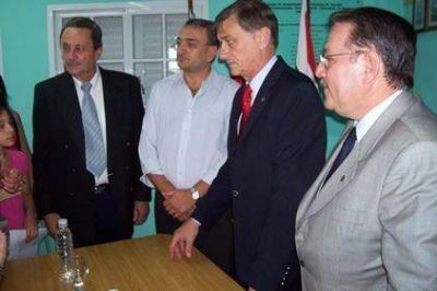 Calvo, junto al gobernador, anunci� un plan de construcci�n de alcantarillas y puentes 