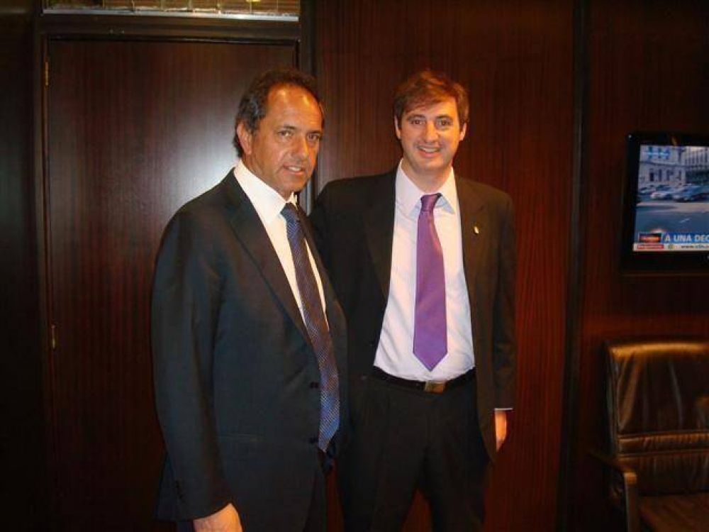 LUJ�N - EL INTENDENTE LUCIANI CON EL GOBERNADOR DANIEL SCIOLI