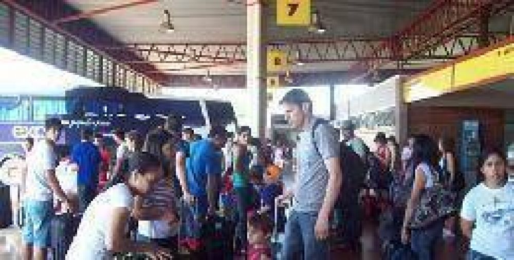20 mil personas circulan diariamente en la terminal de �mnibus