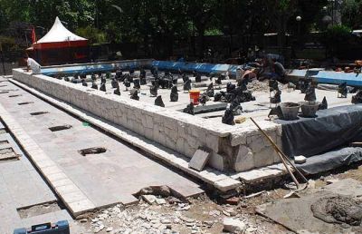 La nueva fuente de peatonal San Mart�n
