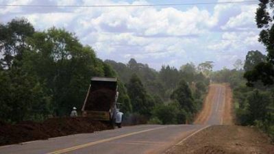 Vialidad Nacional realiza obras de mantenimiento en el norte de la provincia