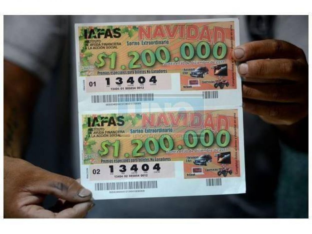 Agencieros definieron como �arrolladora� la venta de billetes para el Gordo de Navidad de Entre R�os