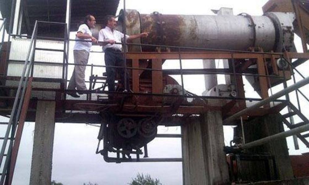  Schepens quiere reactivar la planta asf�ltica municipal