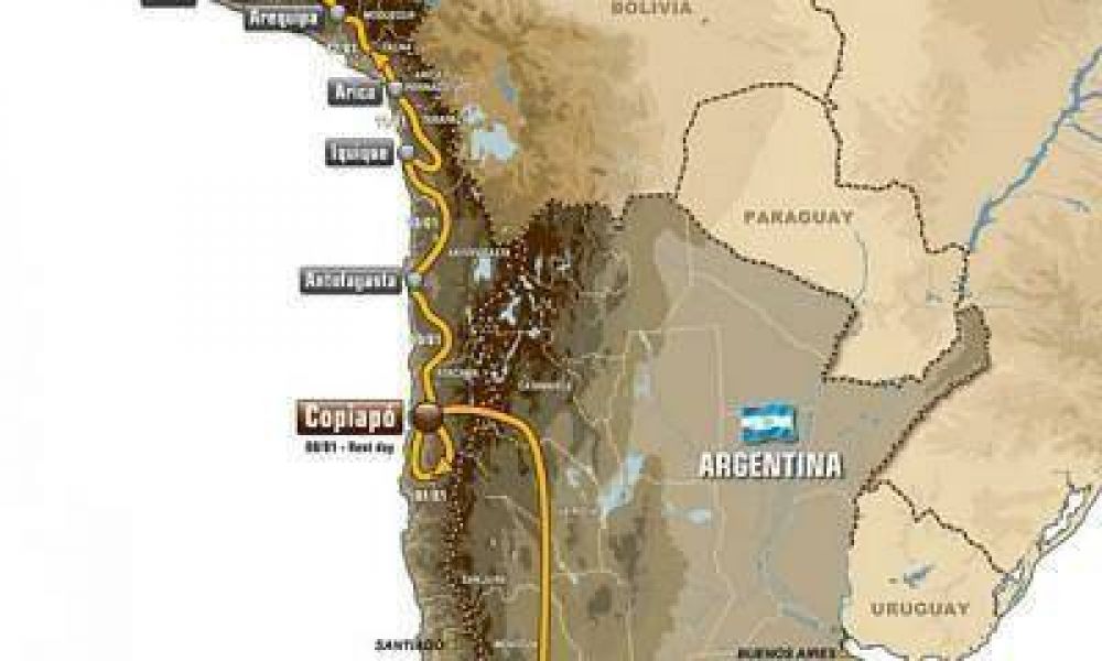 El 2 y 3 de enero el Dakar pasar por Mendoza