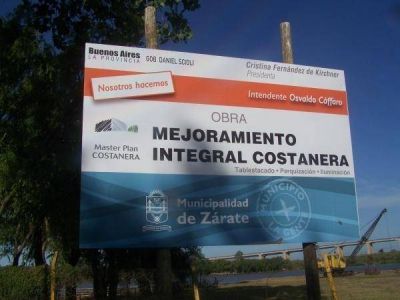 Se inauguraron anoche las obras de la Costanera