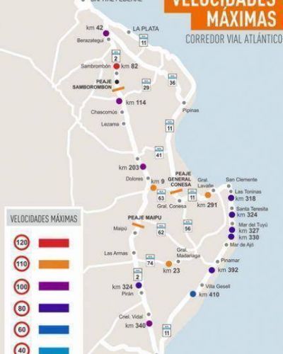 A cuidarse! Actualizan las velocidades m�ximas en tramos del Corredor Vial Atl�ntico