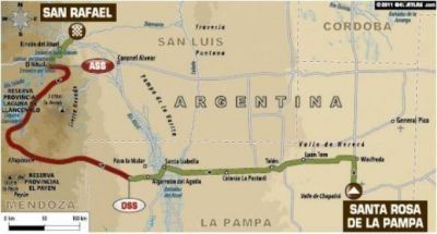 Dakar 2012: en la segunda etapa, el Sur de Mendoza es protagonista