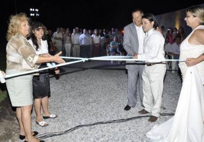 La Intendente Giroldi particip� del corte de cintas del futuro Complejo Habitacional �Ebenezer� 