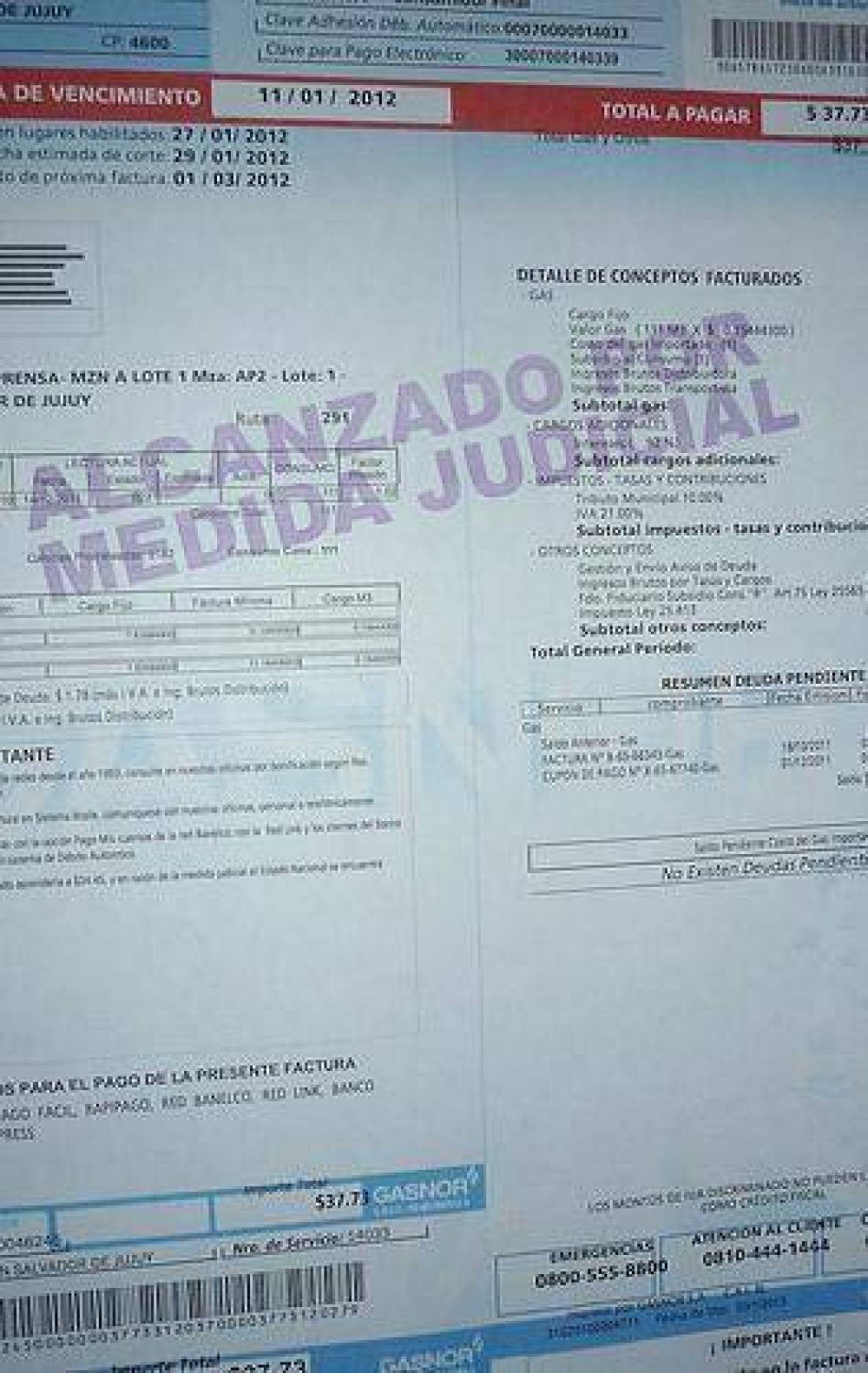 Enargas prepara el terreno para cobrar el cargo del Decreto 2067 en Jujuy