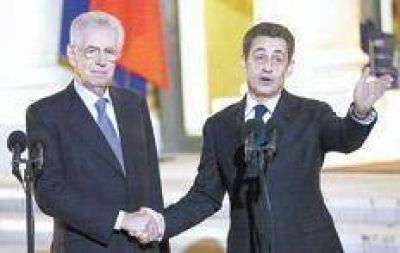 Monti pide ayuda a Sarkozy