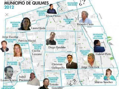 El mapa y los responsables de las nuevas delegaciones