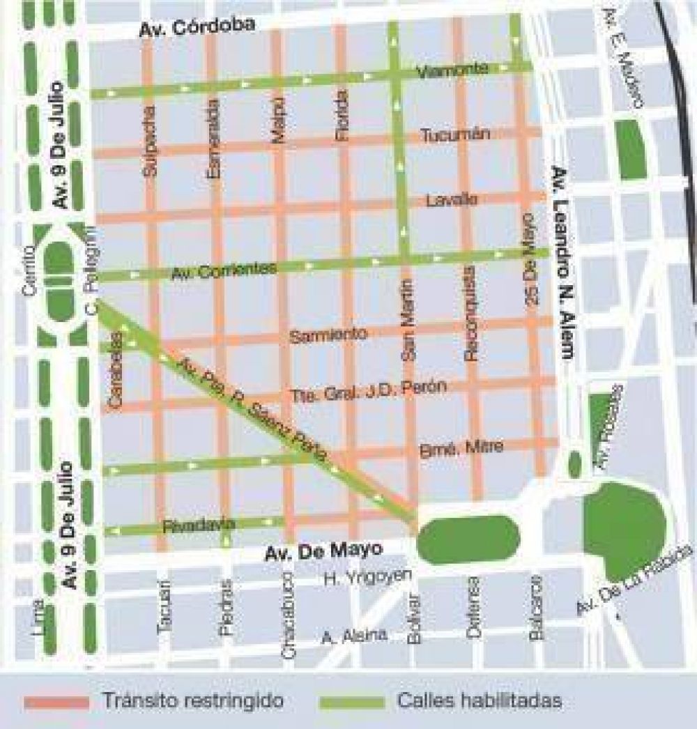 Macri proh�be el tr�nsito en el microcentro a partir del 6 de febrero