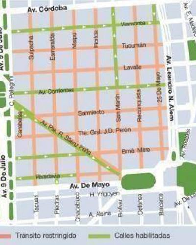 Macri proh�be el tr�nsito en el microcentro a partir del 6 de febrero