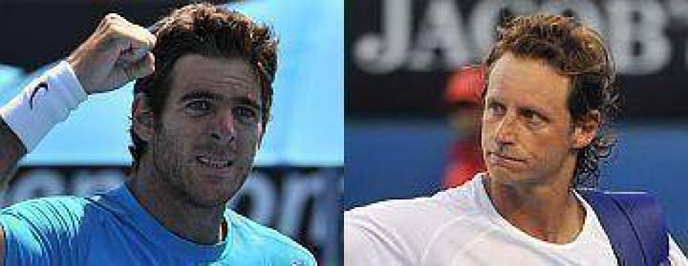 Del Potro festej� en Australia; Nalbandian se despidi�