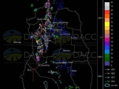Advirtieron posible ca�da de granizo en todo el territorio provincial