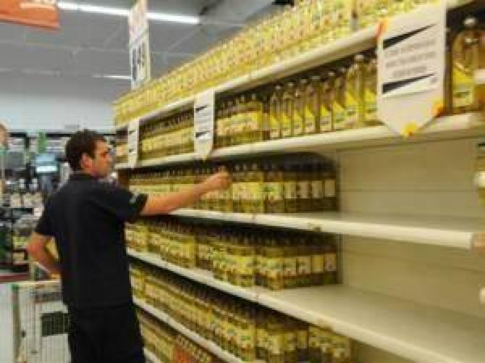Faltan las primeras marcas de aceite en los s�permercados puntanos