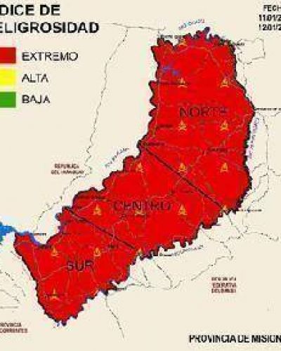 El riesgo de incendios sigue muy alto en toda la provincia