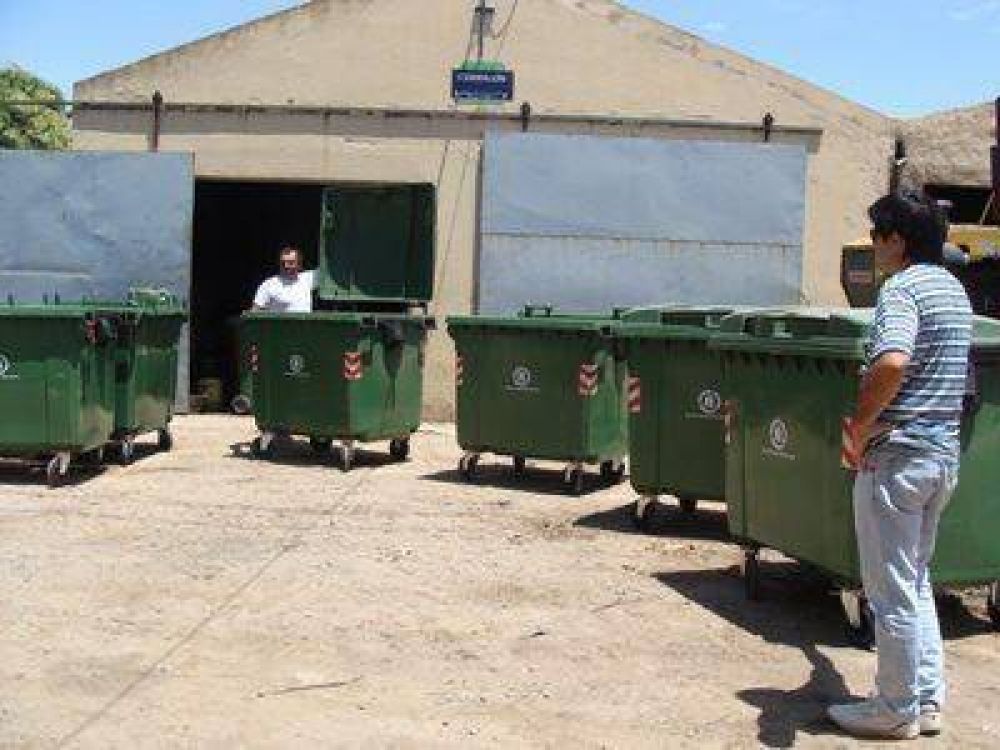La comuna adquiri� 65 contenedores destinados al programa GIRSU