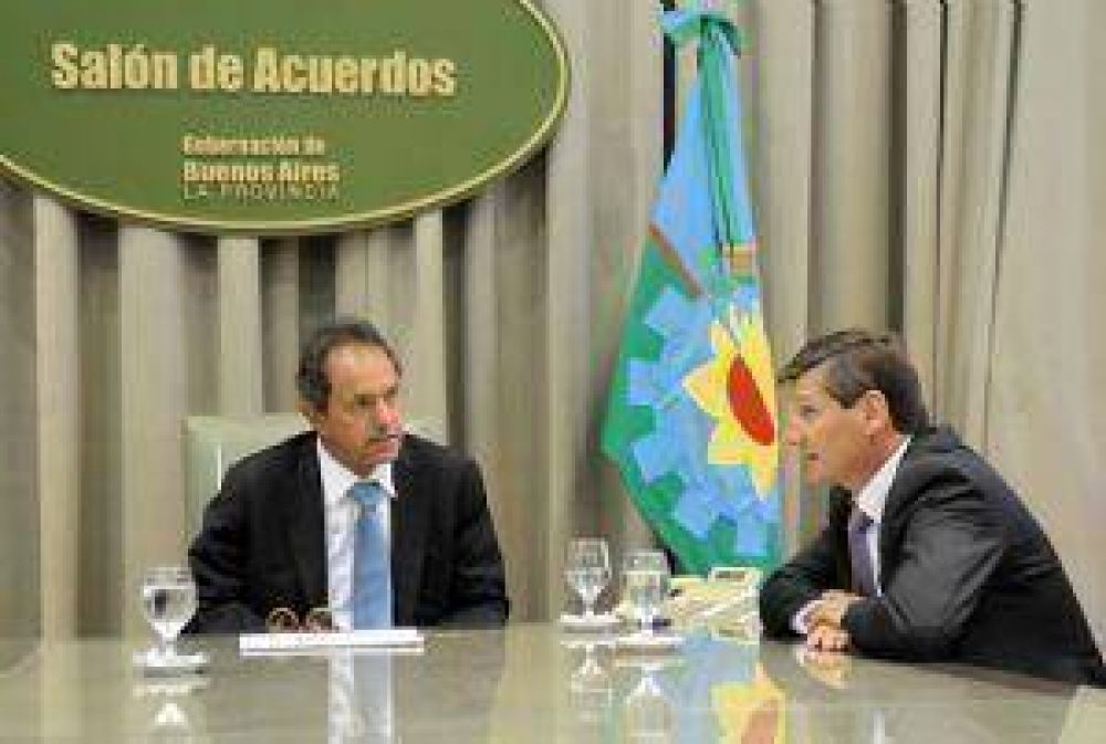 Scioli recibi� al intendente de Lincoln