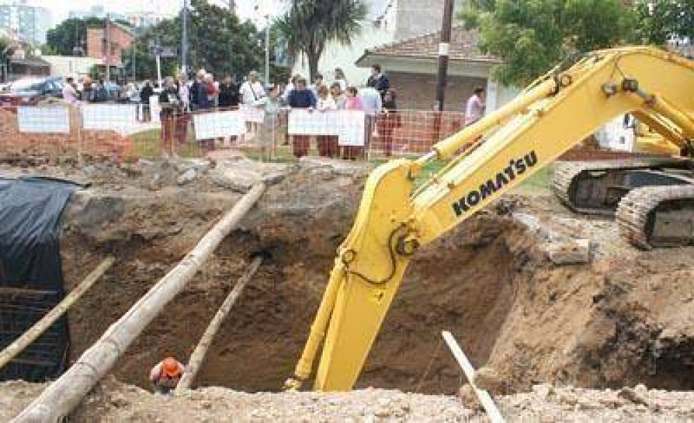 Se reanud� la obra del colector Marcos Sastre