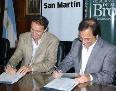 Katopodis y Giustozzi firmaron un convenio de trabajo conjunto