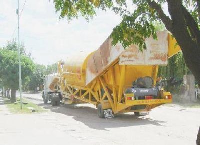 Desmantelaron la hormigonera del barrio Lanusse