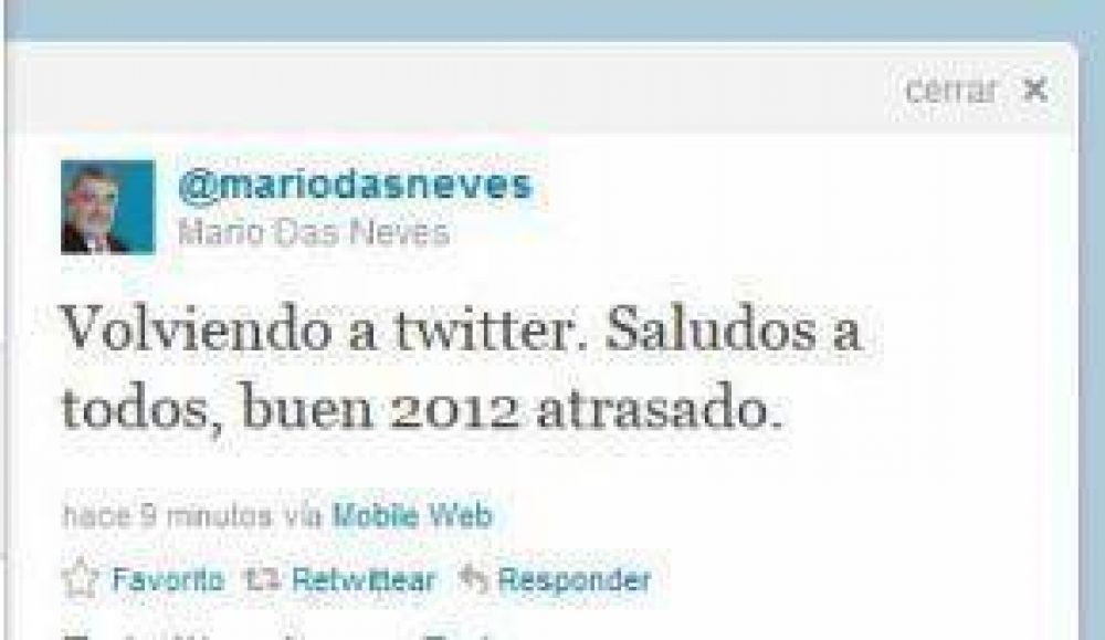  Y Un D�a Volvi� Das Neves