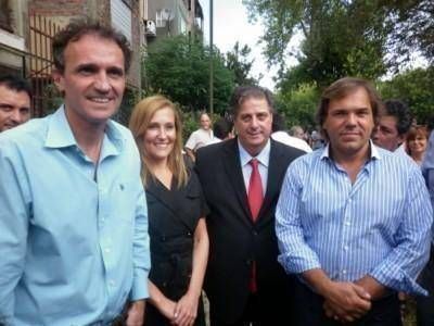 Alberto P�rez, Collia y Gvirtz con Katopodis en Villa Zagala