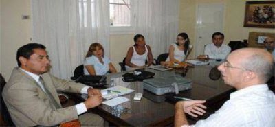 Elio D�az Moreno recibi� a autoridades del Programa nacional Remediar