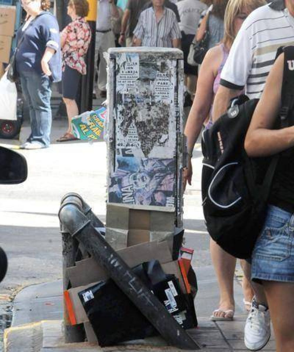 La suciedad empa�a la imagen del microcentro