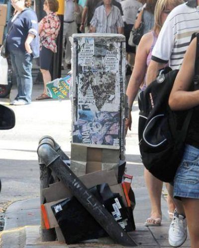La suciedad empa�a la imagen del microcentro