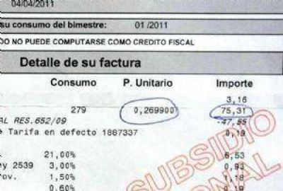 En un a�o, la energ�a sin subsidio aument� hasta 60 por ciento