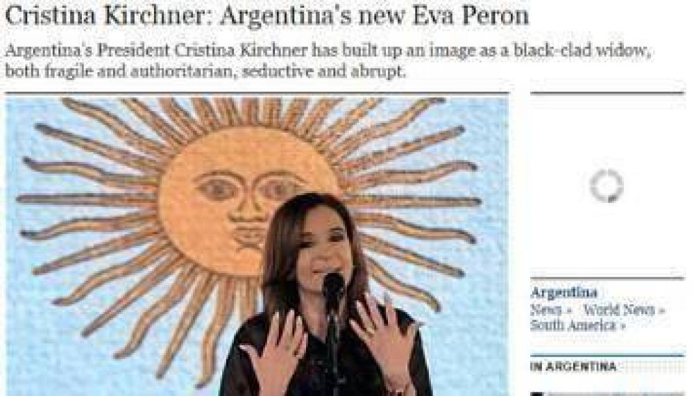 Para la prensa brit�nica, Cristina es una viuda negra, fr�gil y autoritaria