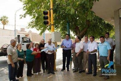 Inauguraci�n de sem�foros en La Rinconada