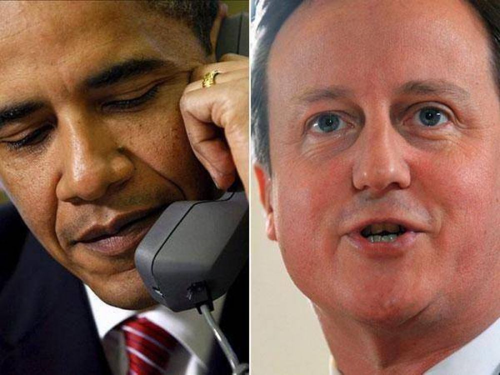 Obama y Cameron acuerdan presionar a Siria