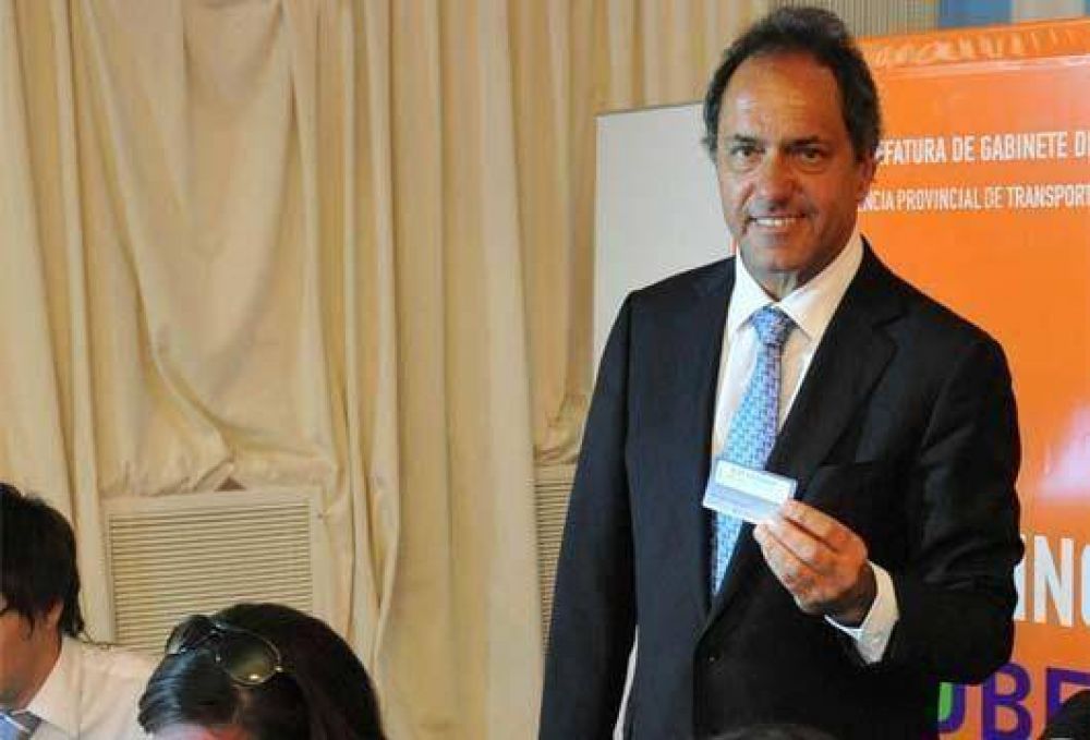 Scioli supervis� la implementaci�n del SUBE