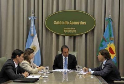 Scioli cerr� con Macri la bienvenida