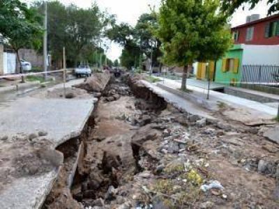 Las obras inconclusas del Corredor Vial provocaron un hundimiento en Arist�bulo del Valle