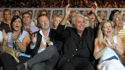 De la Sota se mostr� con Minardi en el recital de Jorge Rojas
