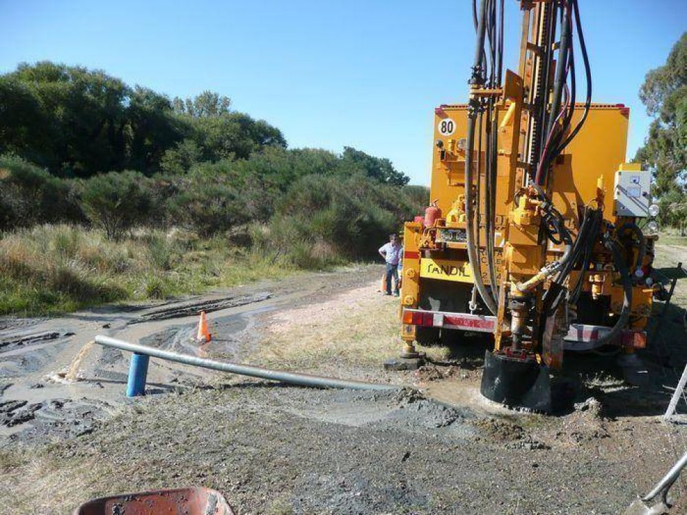 Contin�an las obras en Villa Ventana